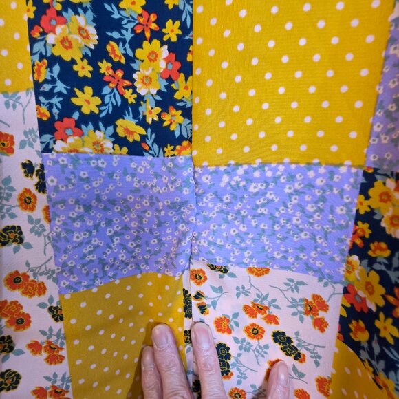 Andree By Unit Womens Multi Print Traditional Top V Neck Multicolor Medium - Picture 7 of 14